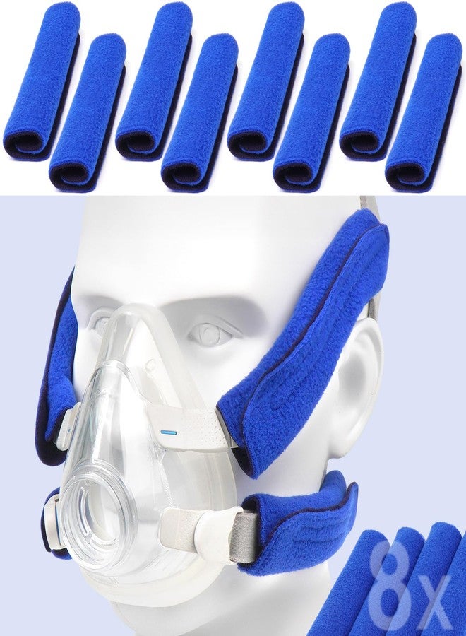 Medihealer 8 Pack CPAP Headgear Strap Covers, Universal and Reusable Strap Covers, Soft-Fleece Strap Pads, Reduce Red Marks, Great Value Kit Supplies by Medihealer - Image 1